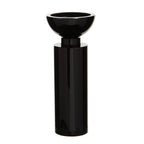 Medium Black Crystal Candle Holder