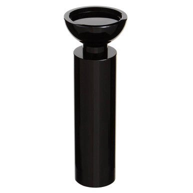 Large Black Crystal Candle Holder