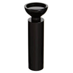 Large Black Crystal Candle Holder