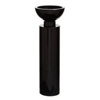 Large Black Crystal Candle Holder