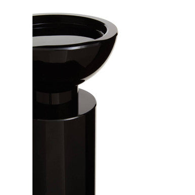 Large Black Crystal Candle Holder