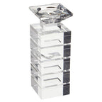 Clear Finish Small Candle Holder