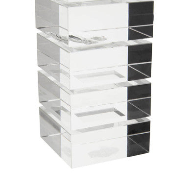 Clear Finish Small Candle Holder