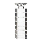 Clear Finish Large Candle Holder