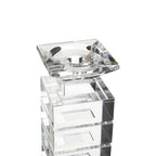Clear Finish Large Candle Holder