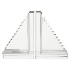 Set of 2 Crystal Bookends