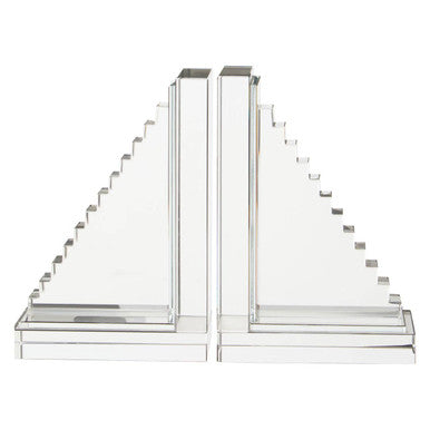 Set of 2 Crystal Bookends