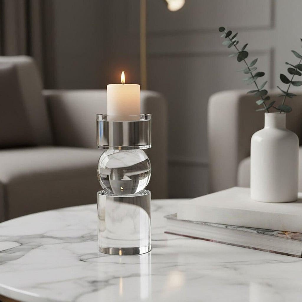 Small Crystal Bubble Candle Holder