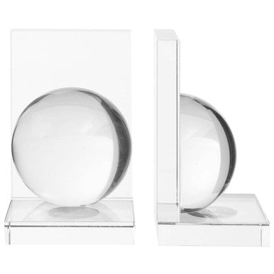 Set of 2 Crystal Bubble Bookends