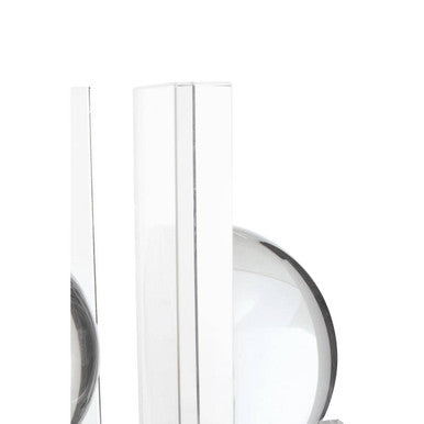 Set of 2 Crystal Bubble Bookends