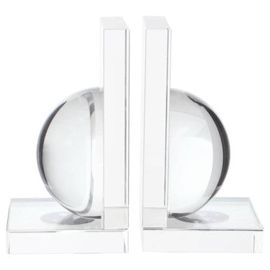 Set of 2 Crystal Bubble Bookends
