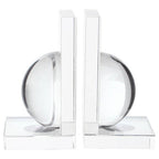 Set of 2 Crystal Bubble Bookends