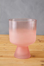 Small Matte Pink Glass Vase