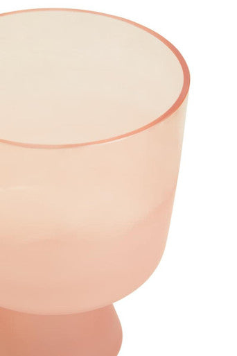 Small Matte Pink Glass Vase