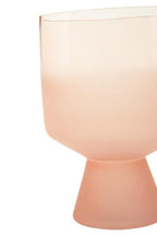 Small Matte Pink Glass Vase