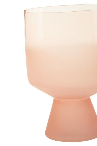 Small Matte Pink Glass Vase