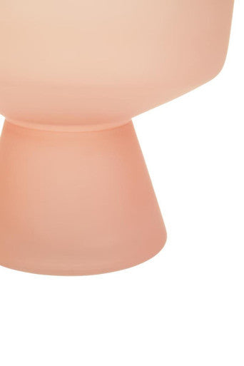 Small Matte Pink Glass Vase