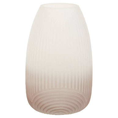Ombre Small Grey Glass Vase