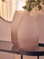 Ombre Small Grey Glass Vase