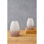 Ombre Small Grey Glass Vase