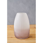 Ombre Small Grey Glass Vase