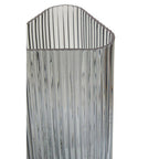 Compact Small Grey Glass Vase