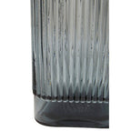 Compact Small Grey Glass Vase