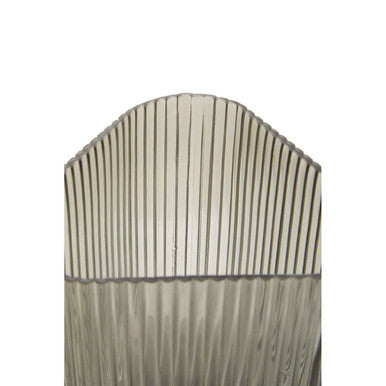 Architectural Large Grey Glass Vase