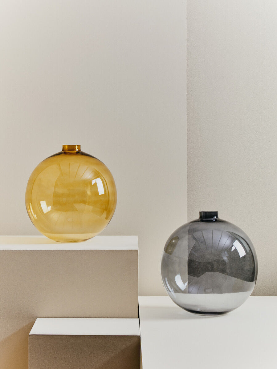 Amber Glass Vase