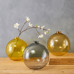 Amber Glass Vase