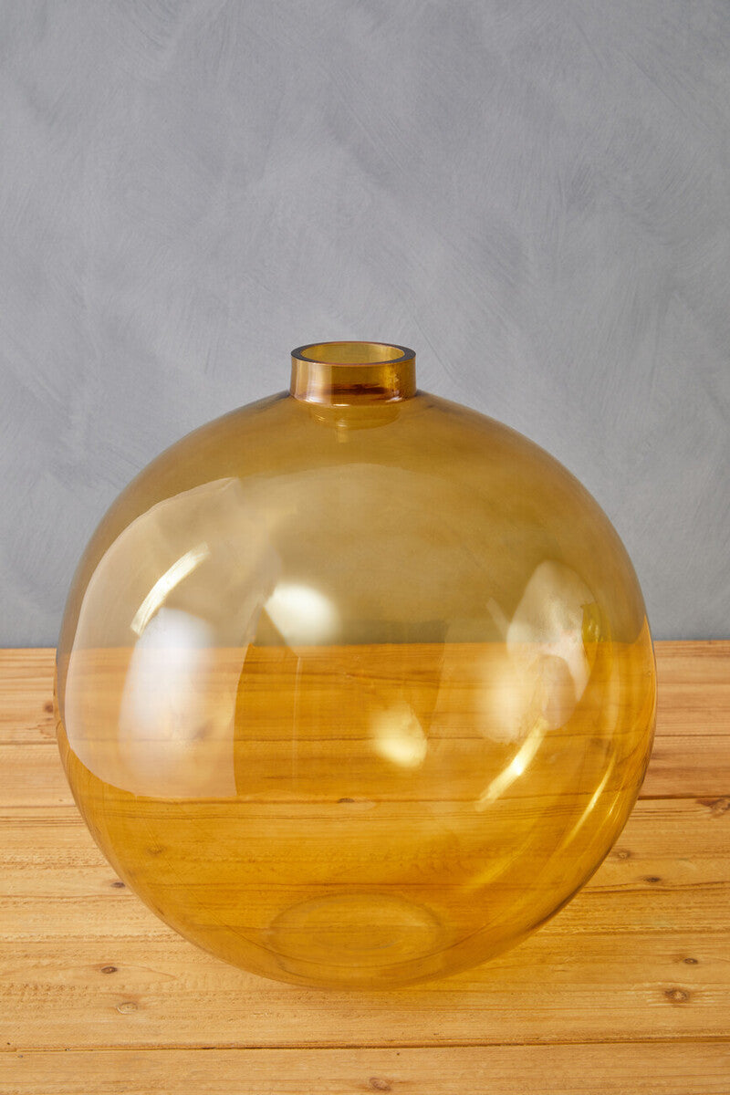Amber Glass Vase