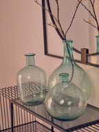 Blue Recycled Glass Vase