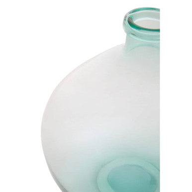 Blue Recycled Glass Vase