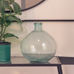 Blue Recycled Glass Vase