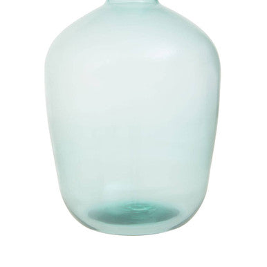 Blue Small Bottle Neck Recycled Glass Vase