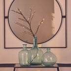 Blue Large Bottle Neck Recycled Glass Vase