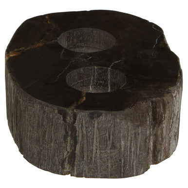 Petrified Wood 2 Tealight Holder