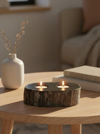 Petrified Wood 2 Tealight Holder