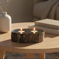 Petrified Wood 2 Tealight Holder