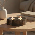 Petrified Wood 2 Tealight Holder