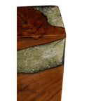 Set of 2 Teak and Resin Bookends
