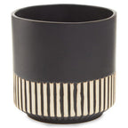 Hand-Carved Large Ceramic Planter