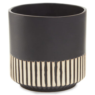 Hand-Carved Large Ceramic Planter