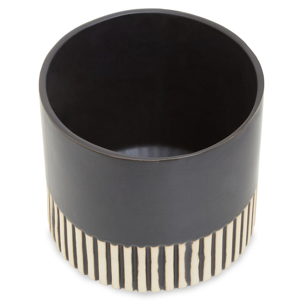 Hand-Carved Large Ceramic Planter