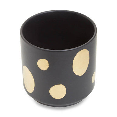 Black Sprinkled Ceramic Planter