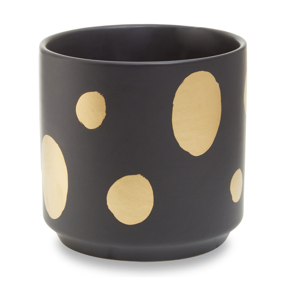 Black Sprinkled Ceramic Planter