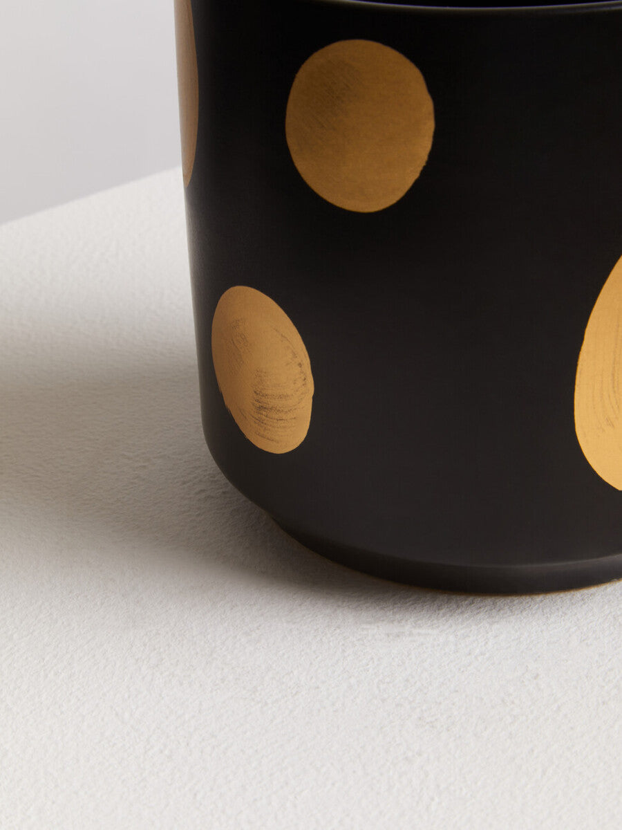 Black Sprinkled Ceramic Planter
