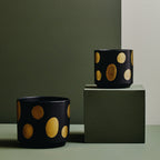 Black Sprinkled Ceramic Planter