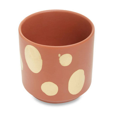 Small Terracotta Gold Spotted Planter