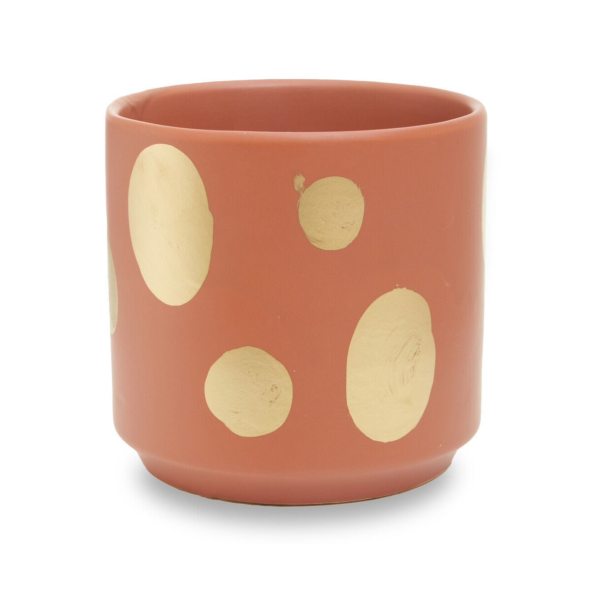 Small Terracotta Gold Spotted Planter